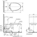 CST230 โถสุขภัณฑ์สองชิ้น ใช้น้ำ 4.8/3 ลิตร ฝารองนั่งแบบ Soft Close
