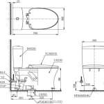 CST230 โถสุขภัณฑ์สองชิ้น ระบบชำระล้าง TORNADO ใช้น้ำ 4.8/3 ลิตร 