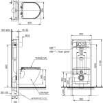 CWT762 โถสุขภัณฑ์แขวนผนัง ระบบชำระล้าง TORNADO ใช้น้ำ 4.5/3 ลิตร 