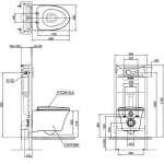 CWT192K โถสุขภัณฑ์แขวนผนัง  ฝารองนั่งแบบ Soft Close ใช้น้ำ 4.5/3 ลิตร 