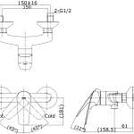 TTMC302K ก๊อกผสมสำหรับยืนอาบน้ำ ชนิดติดผนัง (ไม่รวมชุดฝักบัวสายอ่อน) รุ่น CRES