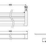 YTS902B ชั้นวางผ้า พร้อมราวแขวนผ้า รุ่น G Series Round 