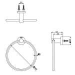 YTT406 ห่วงแขวนผ้า รุ่น L Series Round