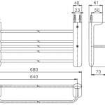 TS716 ชั้นวางผ้า พร้อมราวแขวนผ้า รุ่น BASIC PLUS Series 