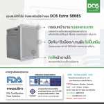 DOS EXTRA Series ถังขยะฝังกำแพงสำเร็จรูป ขนาด 60 ลิตร สี Mountain Gray มือจับขวา
