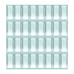 คลิกเลย บล็อกแก้ว ช้างแก้ว N-017/12 แก้วพิรุณ Half Series ขนาด 190x90x80 มม. 