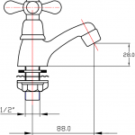 คลิกเลย BF-116 ก๊อกอ่างล้างหน้าเซรามิควาล์ว HANG