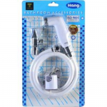 คลิกเลย SE-007 ชุดสายฉีดชำระ HANG4 สีขาว+STOP VALVE ยี่ห้อ Hang