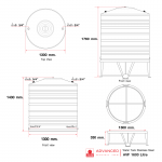 AVF 1600 ถังเก็บน้ำสเตนเลสสตีล ความจุ 1600 ลิตร ADVANCED