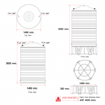AVF 4000 ถังเก็บน้ำสเตนเลสสตีล ความจุ 4000 ลิตร ADVANCED