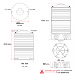 AVF 6000 ถังเก็บน้ำสเตนเลสสตีล ความจุ 6000 ลิตร ADVANCED