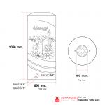 คลิกเลย NLS 1000 ถังเก็บน้ำบนดินเอลิเซอร์แบบเดินท่อภายในความจุ 1000 ลิตร ADVANCED