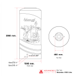 คลิกเลย NLS 1500 ถังเก็บน้ำบนดินเอลิเซอร์แบบเดินท่อภายในความจุ 1500 ลิตร ADVANCED