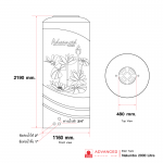 คลิกเลย NLS 2000 ถังเก็บน้ำบนดินเอลิเซอร์แบบเดินท่อภายในความจุ 2000 ลิตร ADVANCED