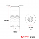 คลิกเลย O2S 620 ถังเก็บน้ำบนดินแกรนด์โพลีเมอร์ความจุ 620 ลิตร ADVANCED