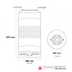 คลิกเลย O2S 1000 ถังเก็บน้ำบนดินแกรนด์โพลีเมอร์ความจุ 1000 ลิตร ADVANCED