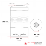คลิกเลย O2S 2000 ถังเก็บน้ำบนดินแกรนด์โพลีเมอร์ความจุ 2000 ลิตร ADVANCED