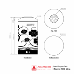 คลิกเลย BLOOM 2000 ถังเก็บน้ำบนดินแกรนด์โพลีเมอร์ความจุ 2000 ลิตร ADVANCED
