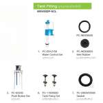 600W03DP-NCL WDI DUAL FLUSH TANK FITTINGS (ACACIA) WI 