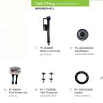 600W95DP-NCL WDI PRO DUAL FLUSH FITTINGS 3/4.5L -TOP