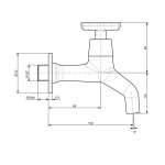 FFAST702-0T0500BT0 ก๊อกน้ำเย็นแบบติดผนัง รุ่น Winston