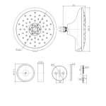 FFASS057-000500BT0 หัวฝักบัวอาบน้ำ 4 ฟังก์ชั่น พร้อมเทคโนโลยี Touch  และควบคุมด้วยรีโมทคอนโทรล รุ่น Spectra Touch