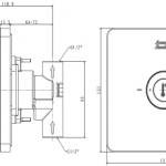 A-8603-P ท่อทองเหลืองสาหรับต่อก๊อก A-8603-000-50