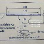 ตะแกรงกันกลิ่นสแตนเลส เกรด 304 ทรงสี่เหลี่ยมผืนผ้า 10x20cm ระบายน้ำ 36 ลิตร/ต่อนาที