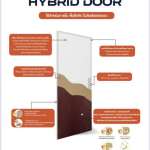 ประตู Melamine Board  รุ่น HYBRID DOOR Seires ลายไม้ แบบเซาะร่อง ใช้สำหรับภายใน พื้นที่แห้ง ไม่สัมผัสแดด เท่านั้น Polywood *คลิกดูรายละเอียดเพิ่มเติมนะคะ