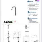 TLE26002T-EC ก๊อกเดี่ยวเซ็นเซอร์ สร้างพลังงานในตัวเอง ประหยัดน้ำ 2 ลิตร/นาที