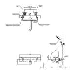 TBV03429T ก๊อกผสมสำหรับลงอ่างอาบน้ำและยืนอาบแบบปรับอุณหภูมิคงที่ ชนิดติดผนัง (ไม่รวมชุดฝักบัวสายอ่อน)