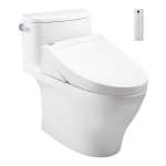 CW887UW3R โถสุขภัณฑ์ชิ้นเดียว พร้อมฝา WASHLET C5 ใช้น้ำ 4.8 ลิตร