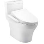 CW889UW2R โถสุขภัณฑ์ชิ้นเดียว พร้อมฝา WASHLET C2 ใช้น้ำ 4.5/3 ลิตร