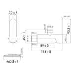 FB-2209-SP : THEO ก๊อกน้ำฝักบัวอาบน้ำ แบบก้านโยก สีดำ รุ่น ธีโอ