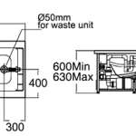 70020-WT อ่างอาบน้ำแบบฝังพร้อมสะดือป๊อปอัพ รุ่น Plaza-S *คลิกดูรายละเอียดเพิ่มเติม