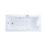 70022100-WT อ่างอาบน้ำระบบน้ำวน พร้อมอัดอากาศและหมอน รุ่น Plaza-S  0