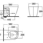 3225S-WT-0 สุขภัณฑ์ตั้งพื้นแบบใช้ฟลัชวาล์ว รุ่น Acacia (ไม่รวมฟลัชวาล์ว) 