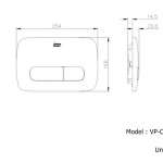 VP-CN60ZZP ฝาครอบปุ่มกดด้านหน้า (มุมโค้งมน) รุ่น Signature 