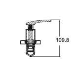 A-7015C ก๊อกน้ำเย็นยืนอาบแบบฝังผนัง รุ่น Wil