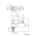 BF-153 ก๊อกเดี่ยวอ่างล้างหน้า แบบก้านปัด HANG *คลิกดูรายละเอียดเพิ่มเติม
