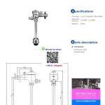 TTUF601PK URINAL FLUSH VALVE ฟลัชวาล์วปัสสาวะชาย New Model แทนรุ่น TS402P*คลิกดูรายละเอียดเพิ่มเติมค่ะ 0