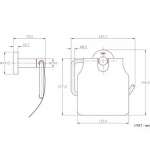 TS-117/LMB ที่่ใส่กระดาษชำระพร้อมฝา (สีดำ) HANG *คลิกดูรายละเอียดเพิ่มเติม