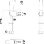 FXHOY-0013WZ1 ชุดหัวฉีดชำระพลาสติกพร้อมสาย PVC 1.2 ม. สีขาว *คลิกดูรายละเอียดเพิ่มเติม