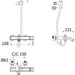 HFVSP-4121Q1 ก๊อกเดี่ยวผสมอ่างอาบน้ำพร้อมฝักบัวมือถือ แบบติดผนัง รุ่น Harmony *คลิกดูรายละเอียดเพิ่มเติม