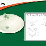 L-126 อ่างล้างหน้าแบบวางบนเคาน์เตอร์ *คลิกดูรายละเอียดเพิ่มเติม 0