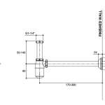 K-16953X-BL ชุดท่อน้ำทิ้งอ่างล้างหน้าแบบกระปุก (ยาว 39 ซม.) ยี่ห้อ Englefield *คลิกดูรายละเอียดเพิ่มเติม