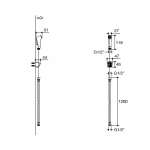 K-32545X-BL สายฉีดชำระ พร้อมสายยาว 1.2 m.และขอแขวน รุ่น Ovia *คลิกดูรายละเอียดเพิ่มเติม