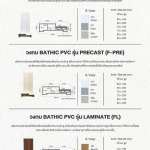 คลิกเลย วงกบ BATHIC PVC รุ่น PRECAST (F-PRE) ขนาด 60x180,70,180,80x180