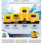 CP-255R ปั๊มน้ำมิตซูบิชิ 250 วัตต์ แบบธรรมดา *คลิกดูรายละเอียดเพิ่มเติม