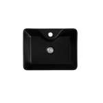 AQ BLACK-MT อ่างล้างหน้าเซรามิค มีรูก๊อก MATT BLACK  AQ BLACK-MT อ่างล้างหน้าเซรามิค มีรูก๊อก MATT BLACK